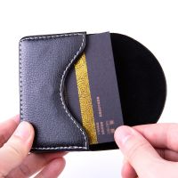 CPU card case cardcase litchi grain card case semicircle cardcase logo custom cross section new card holder --A0509