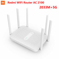 Xiaomi Redmi AC2100 Router Gigabit 2.4G 5.0GHz Dual-Band 2033Mbps Wireless Router Wifi Repeater With 6 High Gain Antennas Wider