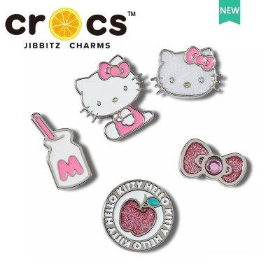 卍 ganzha3965 Jibbit crocs charms hello kitty น่ารัก เด็กผู้หญิง เครื่องประดับ หลุม รองเท้า ตกแต่ง ตัวติดรองเท้า crocs