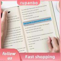 RUPANBO039392692 8 Pcs พลาสติกทำจากพลาสติก บุ๊คมาร์คบัตรคู่มือ โปร่งใสโปร่งใส สีสันสดใส เครื่องช่วยการอ่าน แบบพกพาได้ แถบไฮไลท์ การซ้อนทับสี สำหรับเด็กๆ