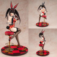 การ์ตูนญี่ปุ่นวันที่ A LIVE Tokisaki Kurumi Drink Bar Bunny Girl Ver ตุ๊กตาโมเดลของเล่น PVC ขนาดใหญ่พร้อมกล่อง26ซม.