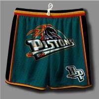 FULL SUBLIMATION SHORTS PISTONS MIAMI 3PEAT BLUE 3PEAT RED FLIGHT CHICAGO