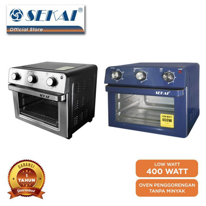 Air Fryer Oven Sekai AFO 220 Airfryer Low Watt Kapasitas 22 Liter Grill