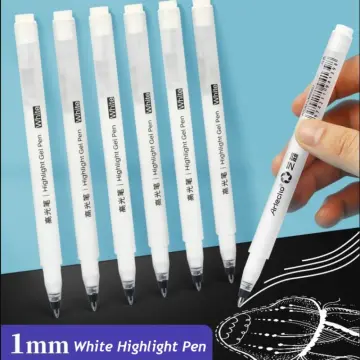 3pcs/Set White Liquid Chalk Marker Pen With 0.7mm/1mm/2.5mm Tip For Glass,  Metal, And Waterproof Surface