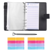 Notebook Cash Envelopes for Budgeting,A6 PU Budget Binder