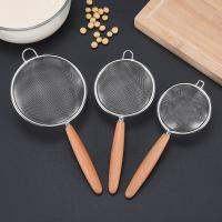 hot【cw】 Multi-function Filter Mesh Grain Handle Colander Sieve Insulation Flour Meshes