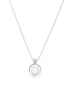 Floating Locket Crown O Necklace 925 Sterling Silver Necklaces &amp; Pendants for Women Elegant Fine Jewelry Colgantes