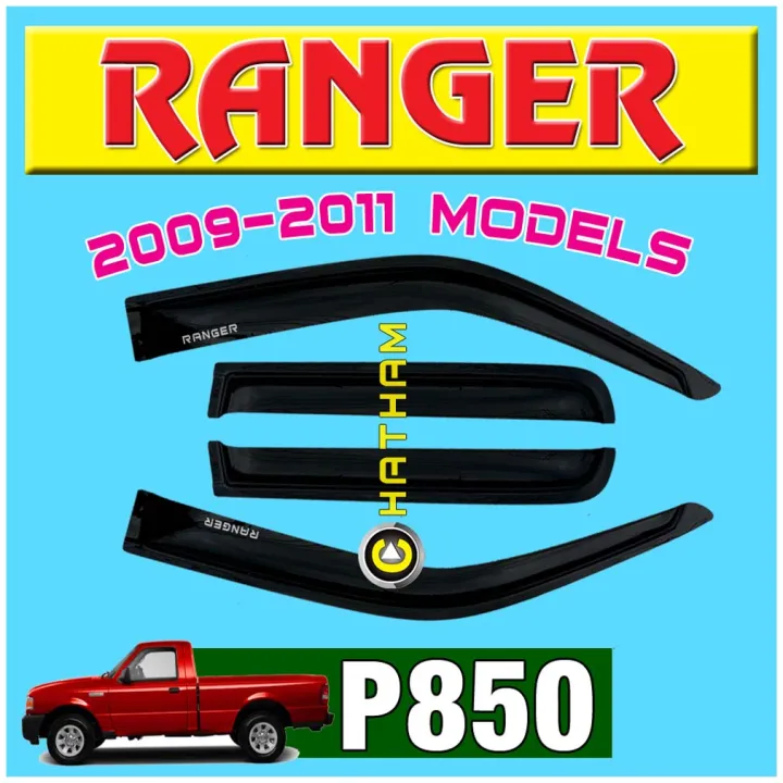 Rain Guard for Ford Ranger 2009 2010 2011 ( Gen 2 ) Window Door Visor