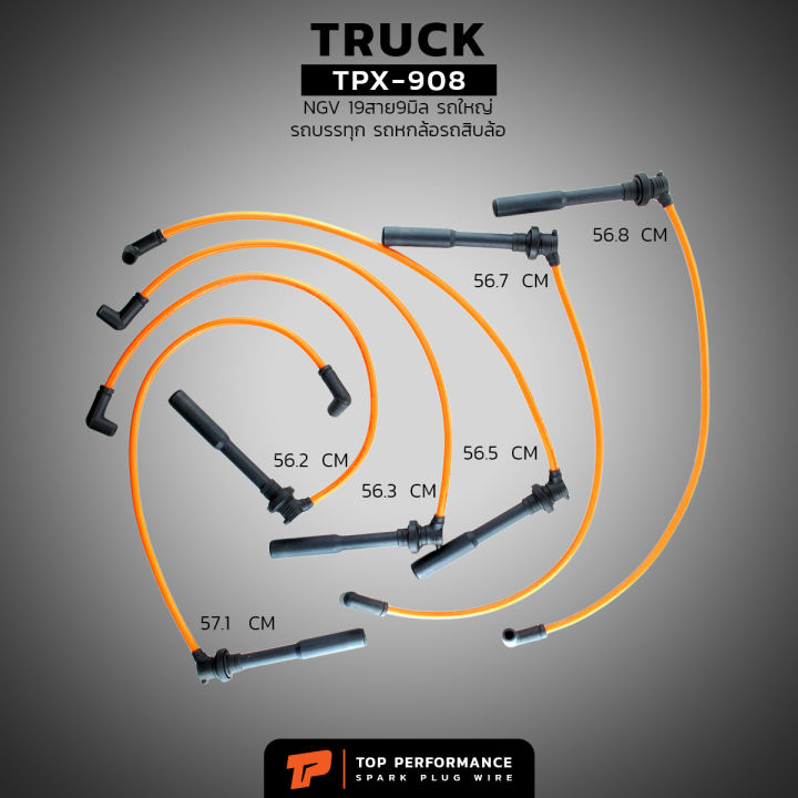 สายหัวเทียน-ngv-19-สาย-9-มิล-รถใหญ่-รถบรรทุก-รถหกล้อ-รถสิบล้อ-tpx-908-hino-isuzu-sinotruk-dongfeng-ฮีโน่-ตงฟง-ไซโนทรัค-สิบล้อ