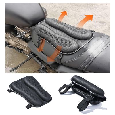 Motorcycle Seat Cushion Breathable 3D Blow Air Pad Cover Soft Motorcycle Rear Seat Pad Shock Absorbent Motorbike Accessories