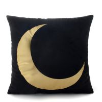 New style black ground with gold stamping pillow cover