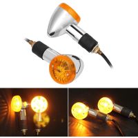 ✻⊕ 2Pcs 12V Universal Motorcycle Turn Signal Indicator Light Turning Amber Lamp Bulb Motorbike Lamps Blinker Flash Bike Lamp