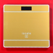 Cân điện tử ISCALE màu vàng cân sức khỏe gia đình tải trọng max 180kg