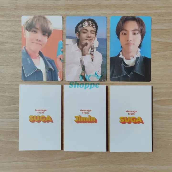 Onhand BTS Butter Official Photocards Message Card bts fanchant names