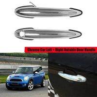 1Pair Outer Door Handle Chrome 51217198471 51217198472 for BMW Mini Cooper 2002-2015 Exterior Door Puller Handle Cover Replacement Parts Accessories