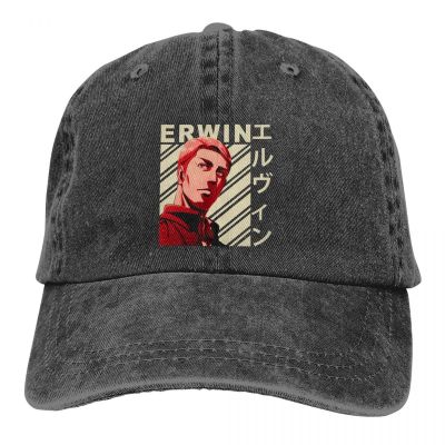 Erwin Smith Vintage Art Baseball Cap Men Hats Women Visor Protection Snapback Attack On Titan Caps