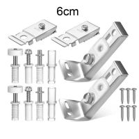 1 Set Smooth Bi-fold Door Kit Spring Silver Color Door Hinges Folding Pocket Door Replacement Parts Set