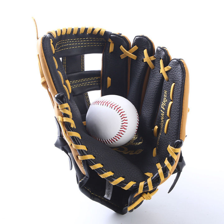 2021Men Sports Genuine Leather Baseball Gloves for School Match Adults Youth Train 11.512.5 Brown Baseball Mitt Glove Equipment