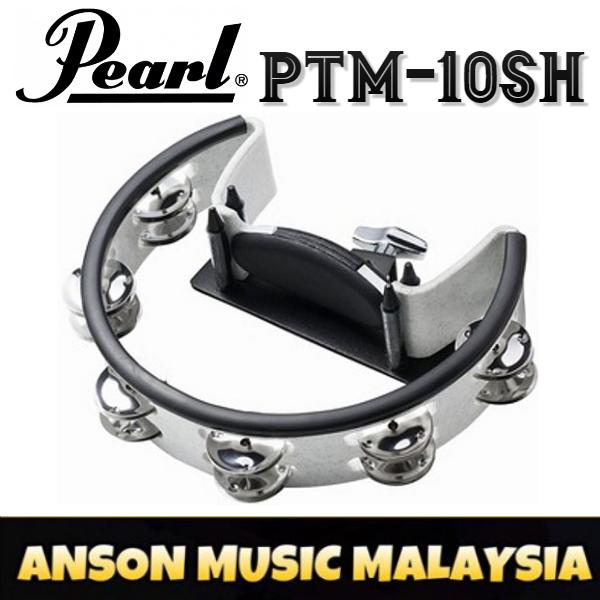 PEARL PTM-10SH Tambourine with Stainless Jingles and Mount 