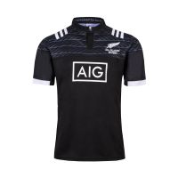 19 ALL blacks Sevens home olive dress shirt ALL Black Sevens Rugby jerseys