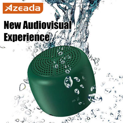 Azeada ลําโพงซับวูฟเฟอร์ไร้สาย แบบพกพา ขนาดเล็ก PD-S103 สําหรับสายคล้องมือถือ ไมโครโฟนในตัว ช่องเสียบการ์ด TF