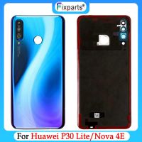 ใหม่สำหรับ Huawei Nova 4e หลังฝาหลังปิดโทรศัพท์ประตูกระจกหลังที่อยู่อาศัยเคสสำหรับหัวเหว่ย P30 Lite ฝาหลังปิดโทรศัพท์ P30Lite อะไหล่อะไหล่ LHG3764ที่อยู่อาศัย