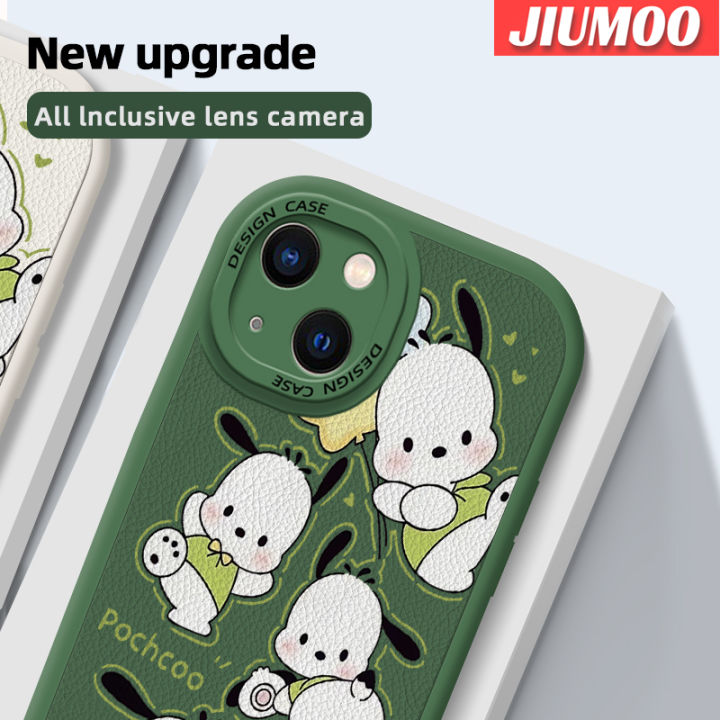 jiumoo-เคสสำหรับ-realme-c35-c31-narzo-50a-prime-case-ลายการ์ตูนน่ารัก-pochacco-แฟชั่นกันกระแทกเคสใส่โทรศัพท์หนังหลังเคสฝาปิดซิลิโคนนุ่มเลนส์เต็มเคสป้องกันกล้อง