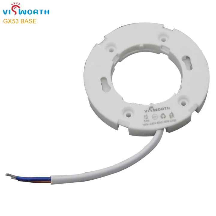 GX53 Lamp Bases Circular Pc Gx53 Holder ac 110V 240V Fireproof Cupboard