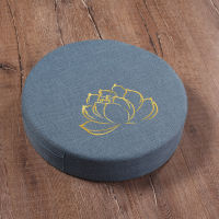 Yoga Meditate Hard Texture Meditation Cushion Backrest Pillow Japanese Tatami Mat Removable Washable Lotus Embroidery Mat