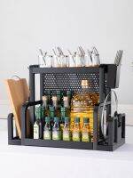 卐♈✠ Multi-functional seasoning multi-layer knife chopping board kitchen supplies storage artifact