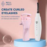 (Stream woman) Miss Sally Eyelash Curler Electric And Manual 2Pcs Set Quick-Heating Natural Eyelash Curler Long-Lasting Beauty Makeup Tools ซื้อทันทีเพิ่มลงในรถเข็น