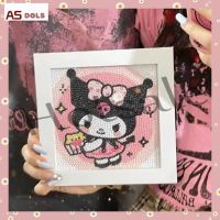 【hot sale】 ✖ B02 2022 New Childrens Handmade diy Diamond Sticker Kuromi Diamond Painting Material Bag Full Diamond Educational Toys Boy and Girl Toys