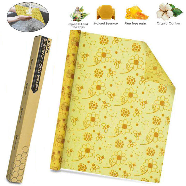 Beeswax Food Wrap Roll Reusable Bee's Wrap Reusable Plastic Wrap