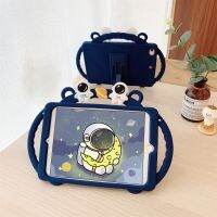 For Samsung Galaxy Tab A8 10.5 2021 SM-X200 X205 Kids Cartoon Pattern Case Soft Silicon Handle Stand Cover Protective Shell Etui