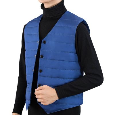 ZZOOI New Winter Men Duck Down Vest Coat Ultralight Sleeveless Puffer Vest Jacket  Warm lightweight Down Jacket Waistcoat Men Clothing