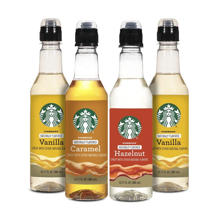 Starbucks Naturally Flavored Caramel Hazelnut Vanilla Coffee Syrup