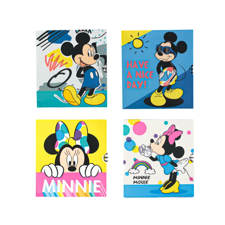 Disney Mickey 40s Wire-o Pull Out Journal Note Book For School & Office 