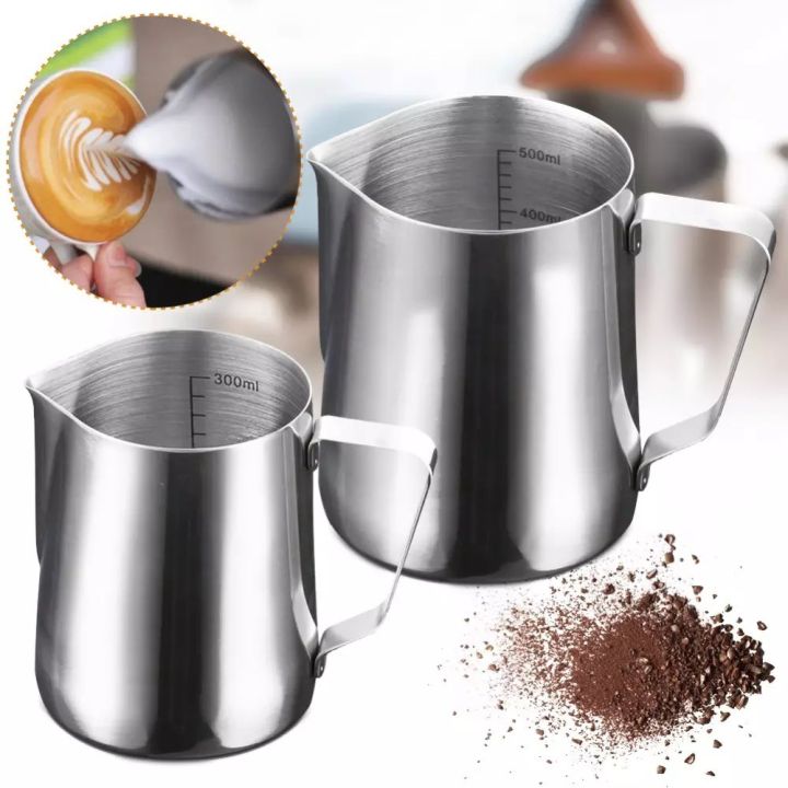 Stainless Steel Milk Frothing Cup Cappuccino Coffee Latte Art