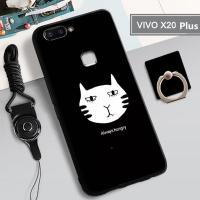 เคสซิลิโคนแบบนิ่มสำหรับ VIVO X20PLUS เคสโทรศัพท์กล่องคลุมทั้งหมดทาสีป้องกันการตกฝาครอบโทรศัพท์กันรอยขีดข่วนสำหรับ VIVO X20PLUS พร้อมห่วงจับและสายคล้องฟรี