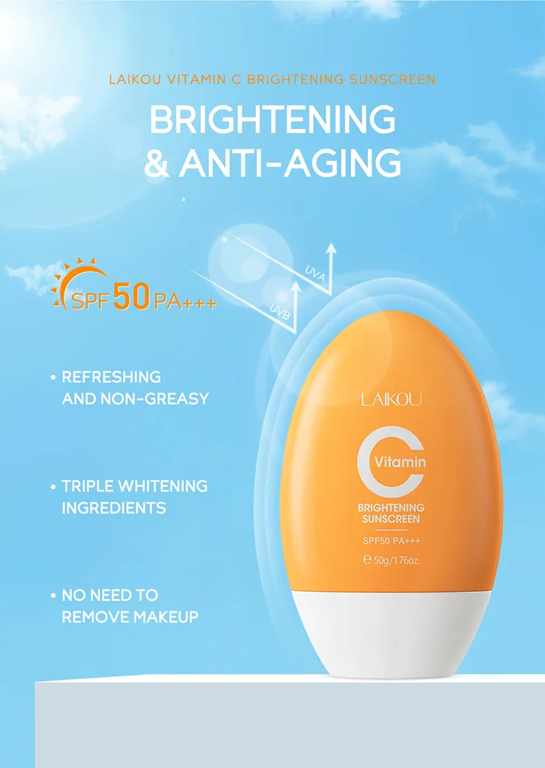 Laikou Vitamin C Brightening Sunscreen 50g - Focallure