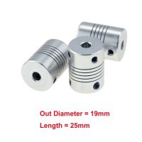 4pc CNC Motor Jaw Shaft Coupler Coupling 5mm To 8mm Flexible Coupling OD 19x25mm 3/4/5/6/6.35/7/8/10mm Aluminium for 3D Printer