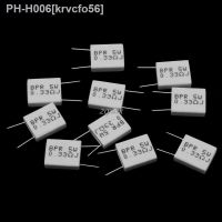 10 pcs 0.33/0.1/0.22R Ohm 5 W 5 Cement Resistor Non-Inductive Resistor BPR56 Drop ship