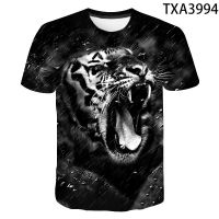 2023 NEWCool Tiger T เสื้อผู้ชายผู้หญิงเด็ก3D พิมพ์2022สัตว์แขนสั้นเสื้อยืดแฟชั่นฤดูร้อนเสื้อลำลองเด็กผู้หญิงเด็ก Tees