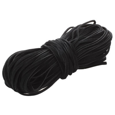 18m Suede Leather String Ribbon Cord 2mm Black DIY Deco