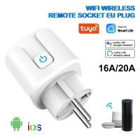 【CW】 Smart Socket EU 16A/20A AC100 240V Wifi Smart Plug Power Outlet Alexa Google Home Voice Control For Tuya Smart Life APP