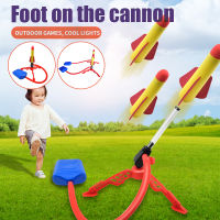 Kid Air Pump Jump Stomp Blower Foam Model Launch Launcher Rocket Pop Up Toy Sports Toys for Boys Kids Children Baby Girls