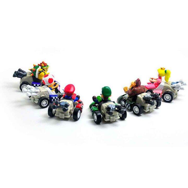 6-ชิ้น-เซ็ต-super-mario-kart-ดึงกลับ-luigi-รถ-mini-action-figure-ของเล่นเด็ก-gift