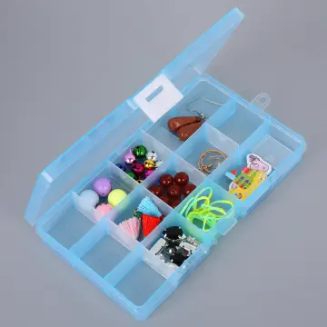 Plastic 15Slots Adjustable Jewelry Storage Box Case Craft Organizer Bead  Holder