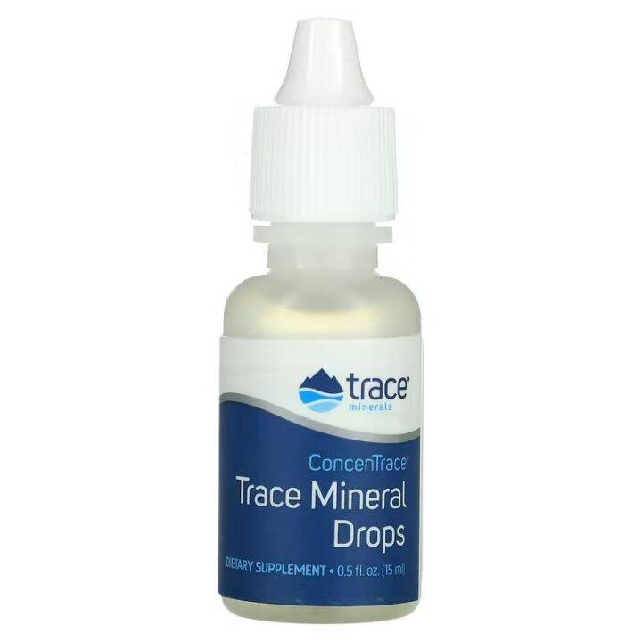 Trace Minerals ®, ConcenTrace, Trace Mineral Drops, 0.5 fl oz (15 ml