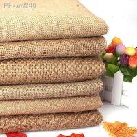 50X150cm Natural Burlap Cloth Mesh Linen Textile Fabric for Bags Placemats Tablecloth Background Decor DIY Accessories